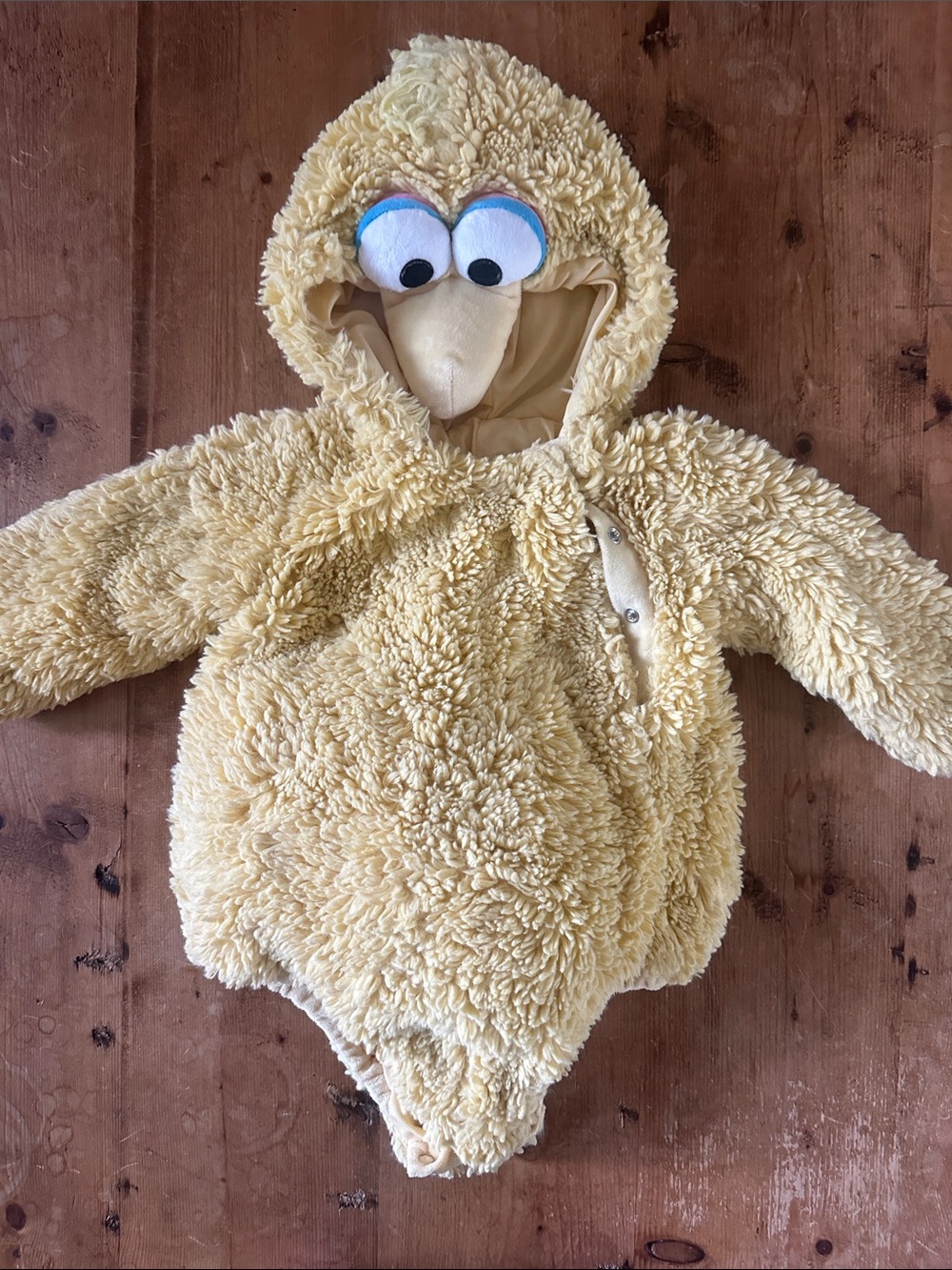 POTTERY BARN KIDS X SESAME STREET YELLOW BIG BIRD COSTUME ONE PIECE 12 - 24 M